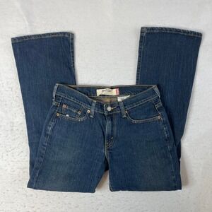 Levi's Boot Cut Jeans Womens‎ Size 2S Blue Denim Stretch Low Rise Pocket Wear